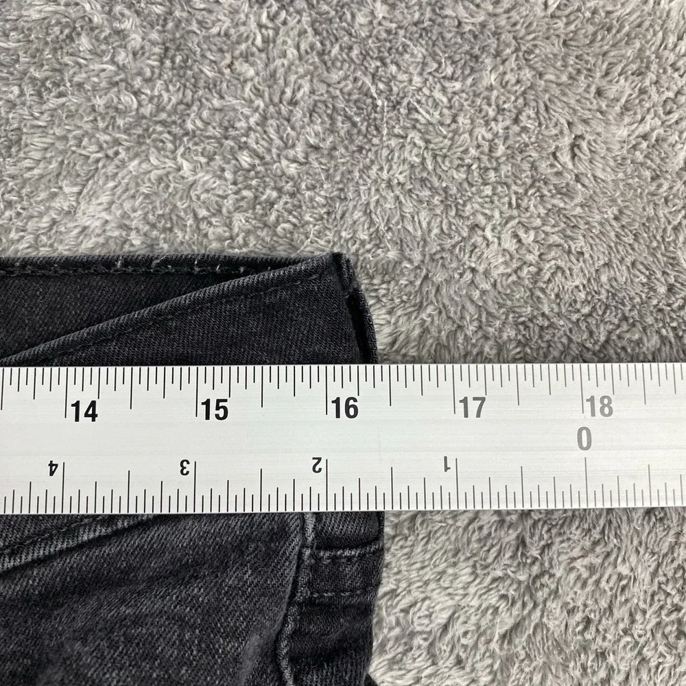 Levis 514 Straight Jeans Mens 34x31 Black Mid Rise Denim‎